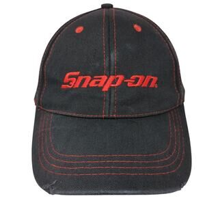 Snap-On Tools Strapback Baseball Cap Black One Size Adjustable Embroidered Wild